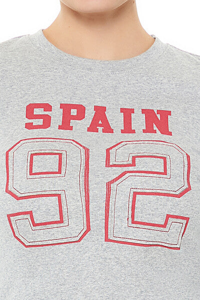 Spain 92 Graphic Cropped Tee - Image 3