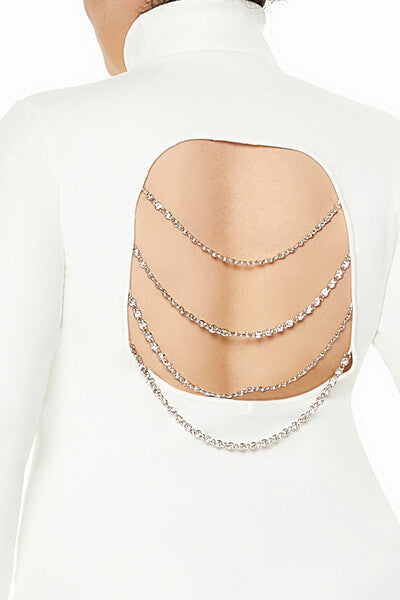 Plus Size Faux Gem Midi Sweater Dress - Image 5