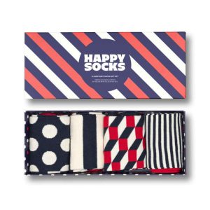 4-Pack Classic Navy Socks Gift Set Multi